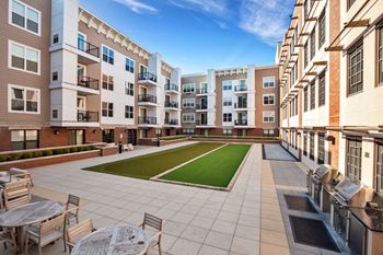 Active Courtyard with Bocce Ball and Putting Green